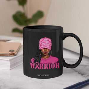 African American Warrior Breast Cancer Coffee Mug Pink Ribbon TS11 Print Your Wear