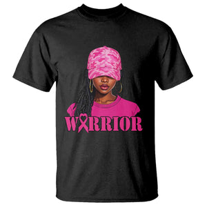 African American Warrior Breast Cancer T Shirt Pink Ribbon TS11 Black Print Your Wear