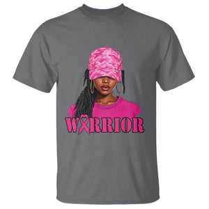 African American Warrior Breast Cancer T Shirt Pink Ribbon TS11 Charcoal Print Your Wear