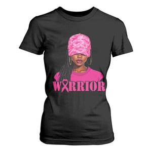 African American Warrior Breast Cancer T Shirt For Women Pink Ribbon TS11 Black Print Your Wear