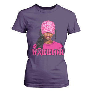 African American Warrior Breast Cancer T Shirt For Women Pink Ribbon TS11 Purple Print Your Wear