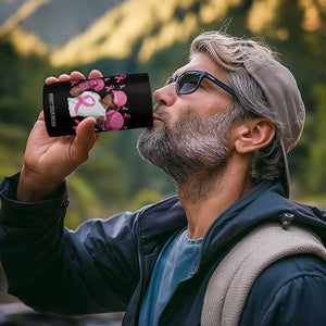 African American Fighter Breast Cancer Awareness 4 in 1 Can Cooler Tumbler Pink Ribbon TS11 Print Your Wear