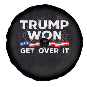 Trump Won Get Over It Spare Tire Cover US Election 2024 American Flag TS11 Print Your Wear