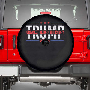 Trump Supporter Spare Tire Cover Trump Greatest Return In History 2024 TS11 Black Print Your Wear