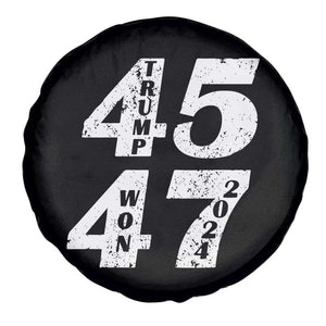 Trump For President Spare Tire Cover Trump Won 45 47 US Election 2024 TS11 Print Your Wear