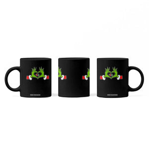 Funny Six Seven Christmas 67 Meme Gen Alpha Elf Heart Hands Coffee Mug TS11 Print Your Wear