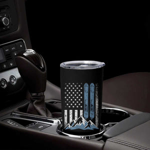 Funny Snowboarding Tumbler Cup Vintage American Flag Snowboard Winter Sport TS11 Print Your Wear