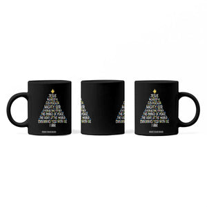 Christian Christmas Coffee Mug Jesus Wonderful Counselor Mighty God Xmas Tree TS11 Print Your Wear