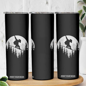 Funny Snowboard Cowboy Moon Snowboarding Winter Sports Skinny Tumbler TS11 Print Your Wear
