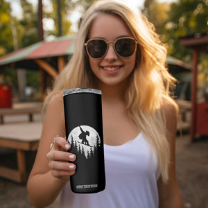 Funny Snowboard Cowboy Moon Snowboarding Winter Sports Skinny Tumbler TS11 Print Your Wear