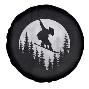 Funny Snowboard Cowboy Moon Snowboarding Winter Sports Spare Tire Cover TS11 Print Your Wear