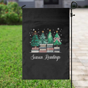 Funny Christmas Book Garden Flag Season Readings Xmas Tree Bookworm Teacher Librarian TS11 Print Your Wear