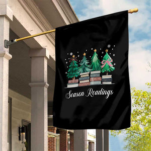 Funny Christmas Book Garden Flag Season Readings Xmas Tree Bookworm Teacher Librarian TS11 Print Your Wear