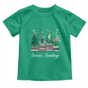 Funny Christmas Book Toddler T Shirt Season Readings Xmas Tree Bookworm Teacher Librarian TS11 Irish Green Print Your Wear
