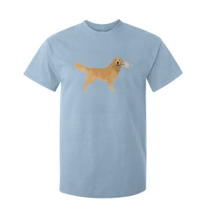 Funny Golden Retriever Dog New Year 2025 Fireworks T Shirt For Kid TS11 Light Blue Print Your Wear
