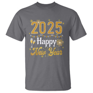 Happy New Year 2025 T Shirt New Year's Eve Party Family Matching TS11 Charcoal Print Your Wear