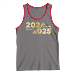 Happy New Year 2025 Goodbye 2024 Welcome 2025 Tank Top TS11 Deep Heather Red Print Your Wear