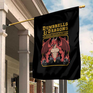 Funny RPG Workout Gym Nerd Garden Flag Dumbbells And Dragons The Original Swoleplaying Game TS11 Print Your Wear