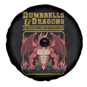 Funny RPG Workout Gym Nerd Spare Tire Cover Dumbbells And Dragons The Original Swoleplaying Game TS11 Print Your Wear