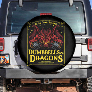 Funny RPG Weightlifting Workout Gym Spare Tire Cover Dumbbells And Dragons The Original Swoleplaying Game TS11 No hole Black Print Your Wear