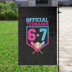 Funny 67 Baseball 13th Birthday Garden Flag Ice Cream Drip 13th Bday Official Teenager TS11 Print Your Wear