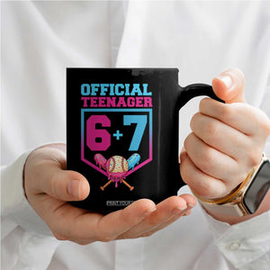 Funny 67 Baseball 13th Birthday Coffee Mug Ice Cream Drip 13th Bday Official Teenager TS11 Print Your Wear