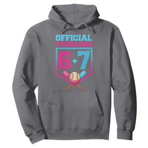 Funny 67 Baseball 13th Birthday Hoodie Ice Cream Drip 13th Bday Official Teenager TS11 Charcoal Print Your Wear