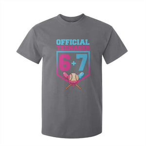 Funny 67 Baseball 13th Birthday T Shirt For Kid Ice Cream Drip 13th Bday Official Teenager TS11 Charcoal Print Your Wear