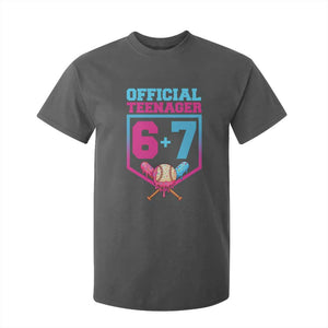 Funny 67 Baseball 13th Birthday T Shirt For Kid Ice Cream Drip 13th Bday Official Teenager TS11 Dark Heather Print Your Wear