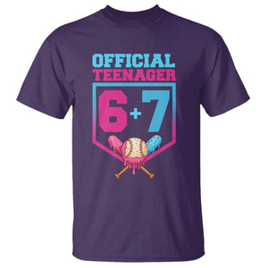 Funny 67 Baseball 13th Birthday T Shirt Ice Cream Drip 13th Bday Official Teenager TS11 Purple Print Your Wear