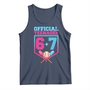 Funny 67 Baseball 13th Birthday Tank Top Ice Cream Drip 13th Bday Official Teenager TS11 Navy Print Your Wear