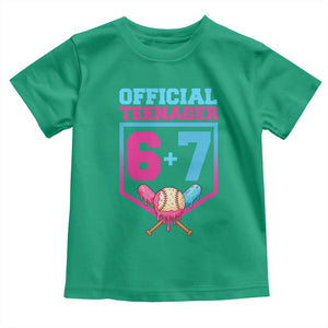 Funny 67 Baseball 13th Birthday Toddler T Shirt Ice Cream Drip 13th Bday Official Teenager TS11 Irish Green Print Your Wear