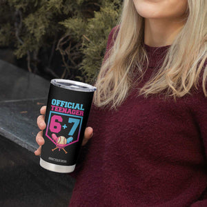 Funny 67 Baseball 13th Birthday Tumbler Cup Ice Cream Drip 13th Bday Official Teenager TS11 Print Your Wear