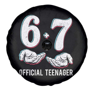 Funny 67 13th Birthday Spare Tire Cover 6 7 Thirteen Year Old Official Teenager Hands TS11 Print Your Wear