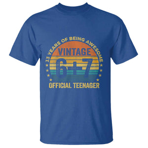 Funny 67 13th Birthday T Shirt - Official Teenager 13 Years Of Being Awesome TS11 Royal Blue Print Your Wear