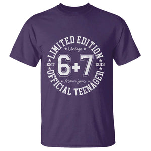 Funny 67 13th Birthday T Shirt Est 2013 Limited Edition Official Teenager TS11 Purple Print Your Wear