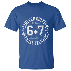 Funny 67 13th Birthday T Shirt Est 2013 Limited Edition Official Teenager TS11 Royal Blue Print Your Wear