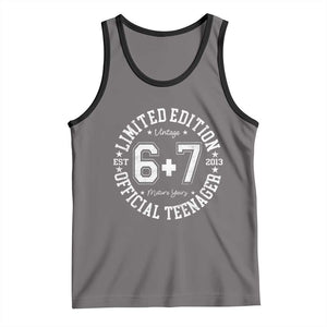 Funny 67 13th Birthday Tank Top Est 2013 Limited Edition Official Teenager TS11 Deep Heather Black Print Your Wear