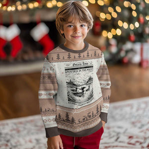 Funny Stupid Canadian Wolf Bird Ugly Christmas Sweater Funny Common Loon Newspaper LGBT Hockey TS11 Mocha Mousse Print Your Wear