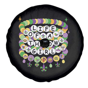 Funny Mardi Gras Throw Girl Life Spare Tire Cover Friendship Bracelet Beads TS11 Print Your Wear