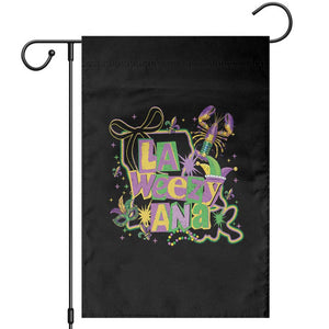 Funny Mardi Gras La Weezy Ana Garden Flag New Orleans Festival Louisiana Map TS11 Black Print Your Wear