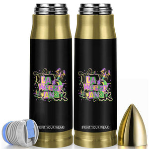 Funny Mardi Gras La Weezy Ana Bullet Tumbler New Orleans Festival Louisiana Map TS11 Black Print Your Wear