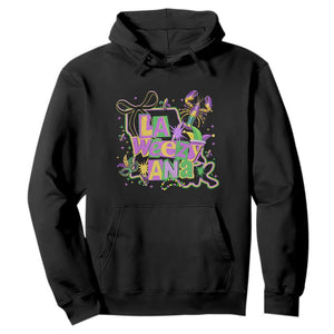 Funny Mardi Gras La Weezy Ana Hoodie New Orleans Festival Louisiana Map TS11 Black Print Your Wear