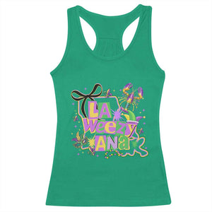 Funny Mardi Gras La Weezy Ana Racerback Tank Top New Orleans Festival Louisiana Map TS11 Irish Green Print Your Wear