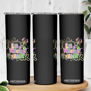 Funny Mardi Gras La Weezy Ana Skinny Tumbler New Orleans Festival Louisiana Map TS11 Print Your Wear