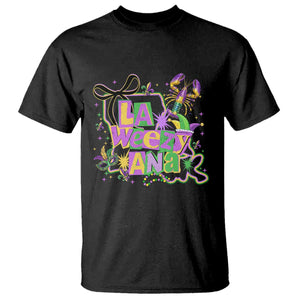 Funny Mardi Gras La Weezy Ana T Shirt New Orleans Festival Louisiana Map TS11 Black Print Your Wear