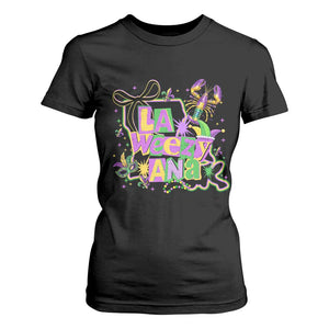 Funny Mardi Gras La Weezy Ana T Shirt For Women New Orleans Festival Louisiana Map TS11 Black Print Your Wear