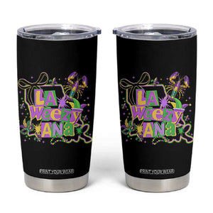 Funny Mardi Gras La Weezy Ana Tumbler Cup New Orleans Festival Louisiana Map TS11 Black Print Your Wear