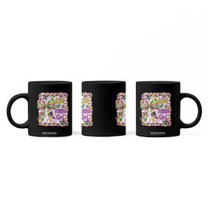 Funny Mardi Gras Throw Girl Life Coffee Mug Coquette Bow Carnival TS11 Print Your Wear