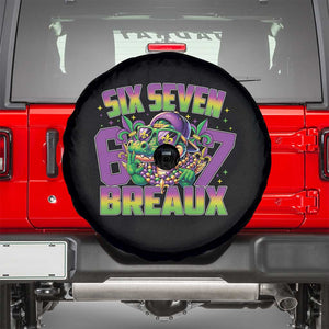 Mardi Gras Six Seven Breaux Spare Tire Cover Funny Mardigator Alligator 6 7 Meme TS11 Black Print Your Wear